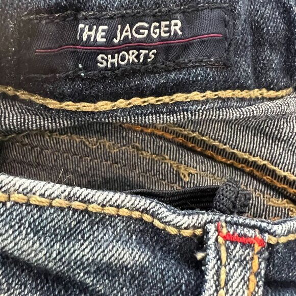 Vigoss Girls Adjustable Waist Jagger Shorts Size 12 Distressed Denim RWB Sequin - Picture 5 of 6